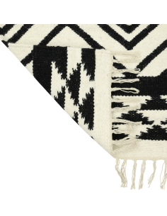 LONGLAC Rug White Black 2
