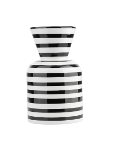 YUZAWA Jarrón de cerámica Negro blanco 2