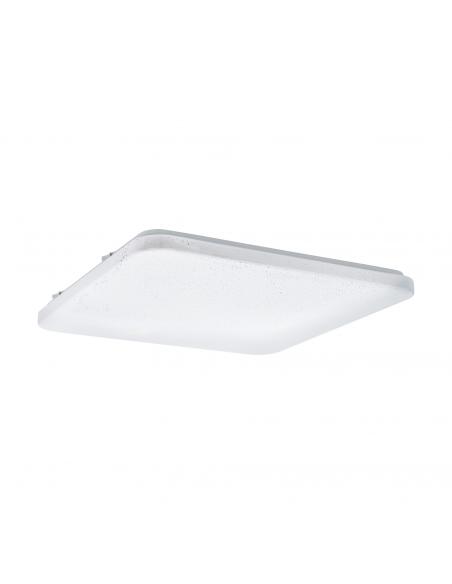 EGLO 98449 - FRANIA-S LED ceiling light in white steel and acrylic with crystal effect