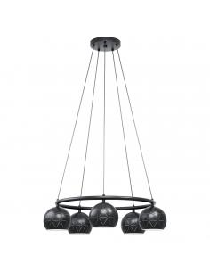 EGLO 98455 - CANTALLOPS Living Room Lamp in Black Steel