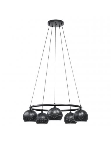 EGLO 98455 - CANTALLOPS Living Room Lamp in Black Steel