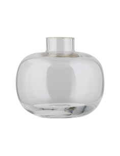SIRANANA Clear Brass Glass Vase 2