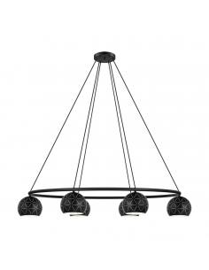 EGLO 98456 - CANTALLOPS Living Room Lamp in Black Steel