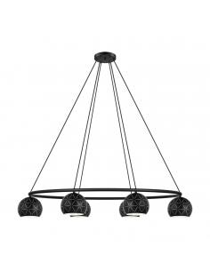 EGLO 98456 - CANTALLOPS Lámpara de Salón en Acero negro