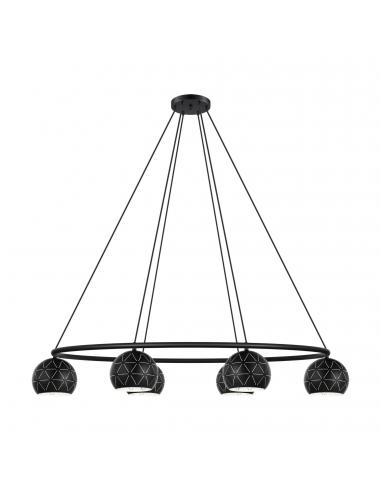 EGLO 98456 - CANTALLOPS Living Room Lamp in Black Steel