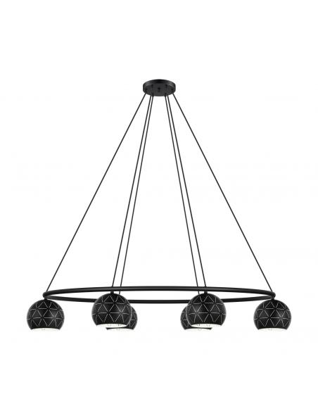 EGLO 98456 - CANTALLOPS Living Room Lamp in Black Steel