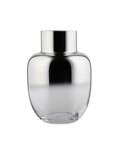 SIRANANA Jarrón de cristal Plata 2