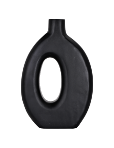 MELOBODY Jarrón de madera Negro 2