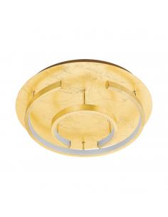 EGLO 98487 - POZONDON Plafón LED en Acero dorados y Acrílico