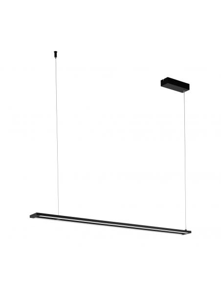 EGLO 98492 - AMONTILLADO LED pendant lamp in Aluminum, black steel and Acrylic