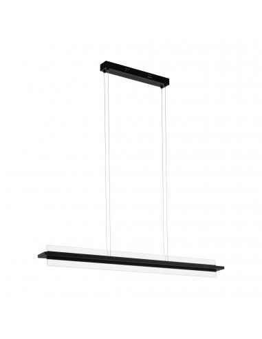 EGLO 98495 - SPADAFORA LED pendant lamp in Aluminum, black steel and Acrylic