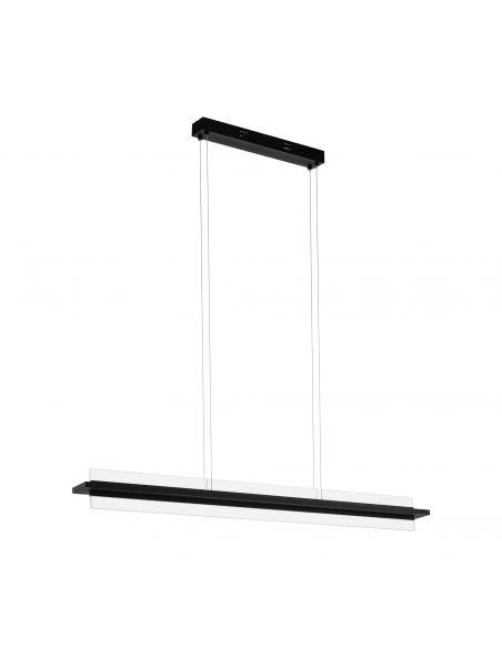 EGLO 98495 - SPADAFORA LED pendant lamp in Aluminum, black steel and Acrylic