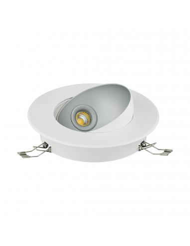EGLO 98521 - RONZANO 1 Recessed LED Lamp in white steel, silver