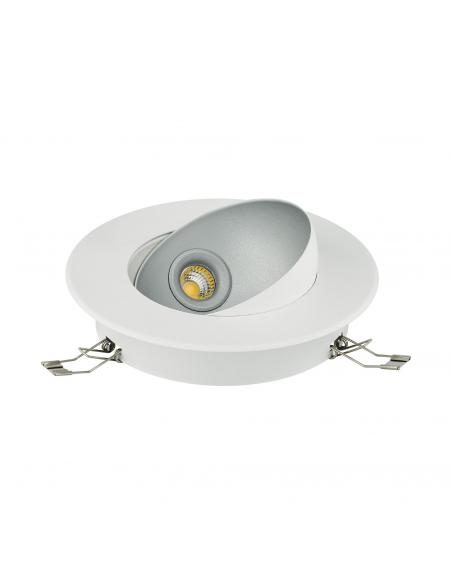 EGLO 98521 - RONZANO 1 Recessed LED Lamp in white steel, silver