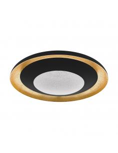 EGLO 98527 - CANICOSA 2 LED ceiling light in Acrylic, black steel, gold and Acrylic with Granille