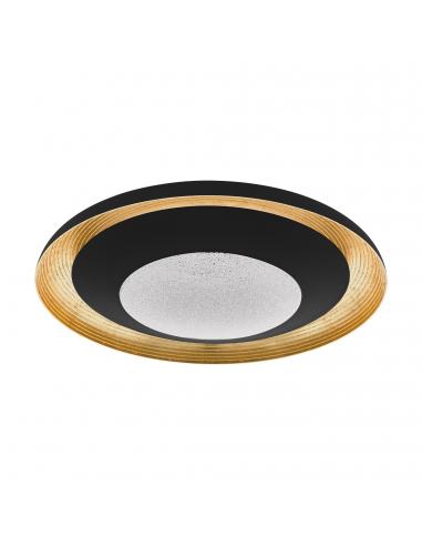 EGLO 98527 - CANICOSA 2 LED ceiling light in Acrylic, black steel, gold and Acrylic with Granille