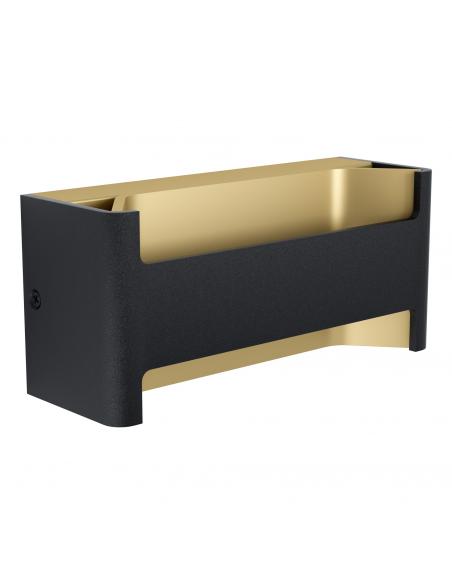 EGLO 98545 - FELONICHE LED Wall Light in Black, Gold and Acrylic Aluminum