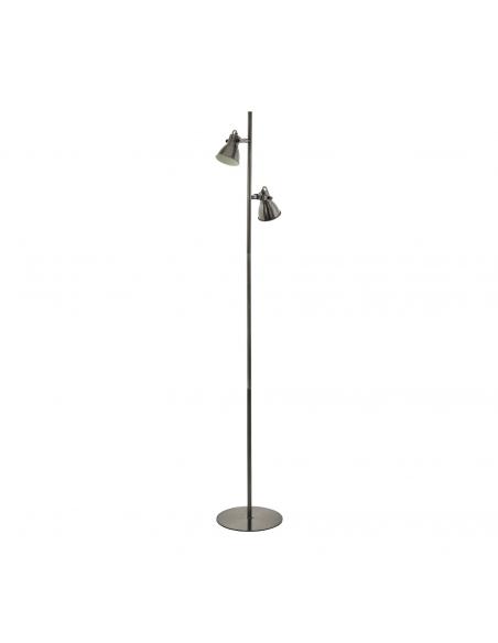 EGLO 98569 - TASCHIN LED floor lamp in antique nickel steel, cream