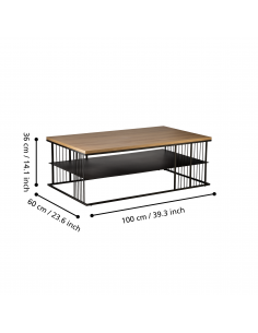 TOZAWA Black coffee table 2