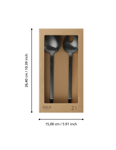 SEONI Cucharas Negro 2