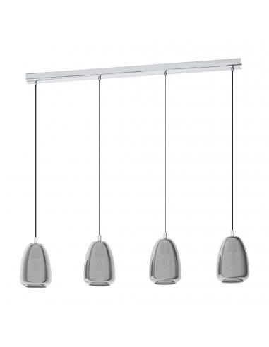 EGLO 98616 - ALOBRASE Chrome Steel Crystal Pendant Lamp