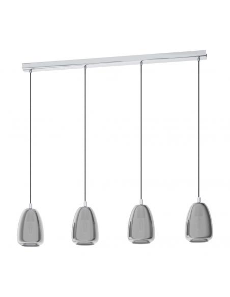EGLO 98616 - ALOBRASE Chrome Steel Crystal Pendant Lamp