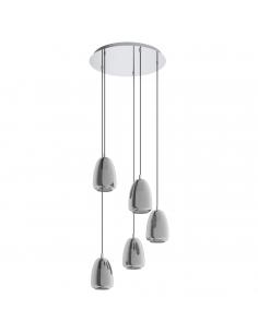 EGLO 98617 - ALOBRASE Chrome Steel Crystal Pendant Lamp