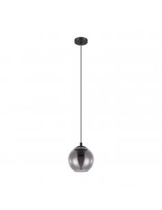 EGLO 98651 - ARISCANI Crystal Pendant Lamp in Black Steel