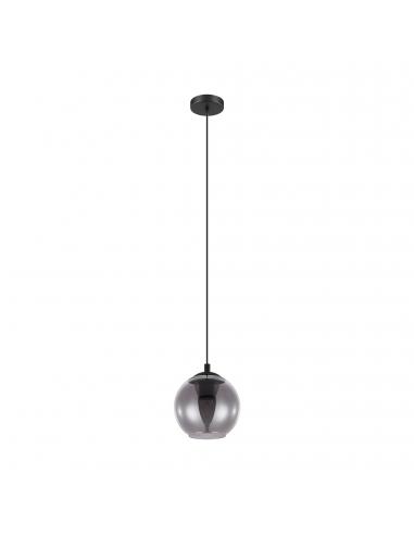 EGLO 98651 - ARISCANI Crystal Pendant Lamp in Black Steel