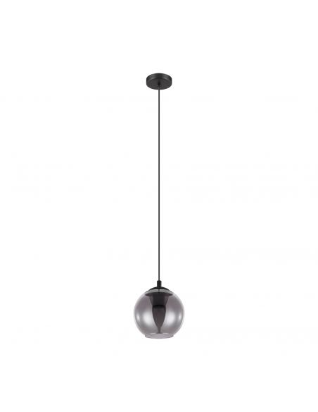 EGLO 98651 - ARISCANI Crystal Pendant Lamp in Black Steel