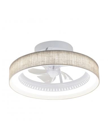 FAN TOASTED LINEN ARCH 50CM 5 LED BLADES 40W