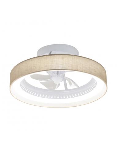 FAN WHITE ARCH-SACK 50CM 5 LED BLADES 40W