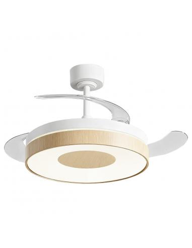 FAN WHITE-WOOD DUNE 50CMS 3 BLADES