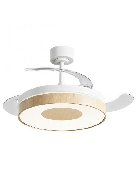 FAN WHITE-WOOD DUNE 50CMS 3 BLADES