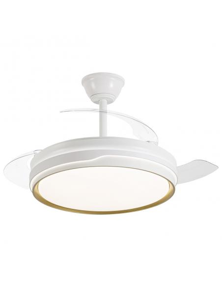 FAN WHITE-GOLD FILE 50 CM 3 BLADES