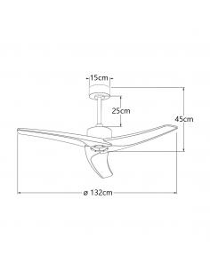 FAN CANCUN BLACK-MADER 132CMS IP-44 3 BLADES 2