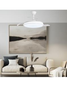 FAN DUBLIN WHITE 50 CM 3 BLADES 2