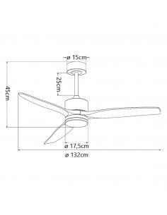 FAN MADEIRA BLACK-MADER 132CMS 3 BLADES 2