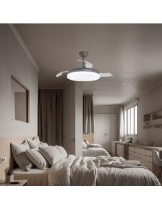 FAN MINI COFFEE MALT 40 CM 3 LED PADDLES 36W 2