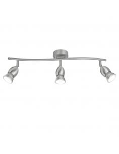 3L BULLET NICKEL SATIN STRIP 3 X 40W GU-10
