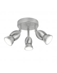 3L BULLET NICKEL SATIN CEILING LIGHT 3 X 40W GU-10