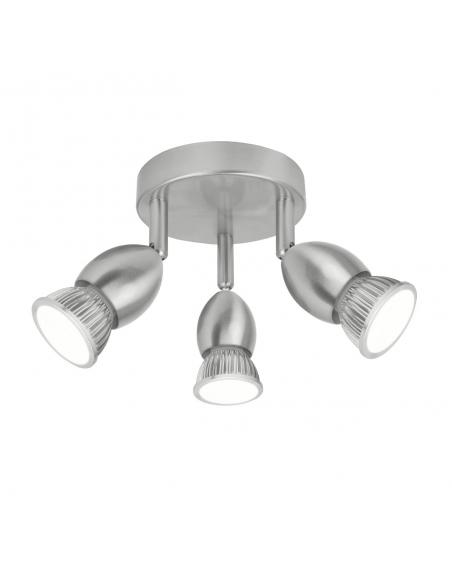 3L BULLET NICKEL SATIN CEILING LIGHT 3 X 40W GU-10
