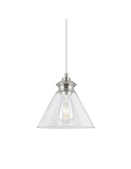 KETA SATIN NICKEL PENDANT 1 X 60W E-27