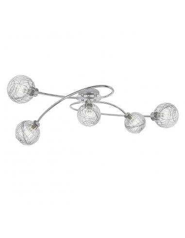5L ROLO CHROME CEILING LIGHT 5 X 40W G-9