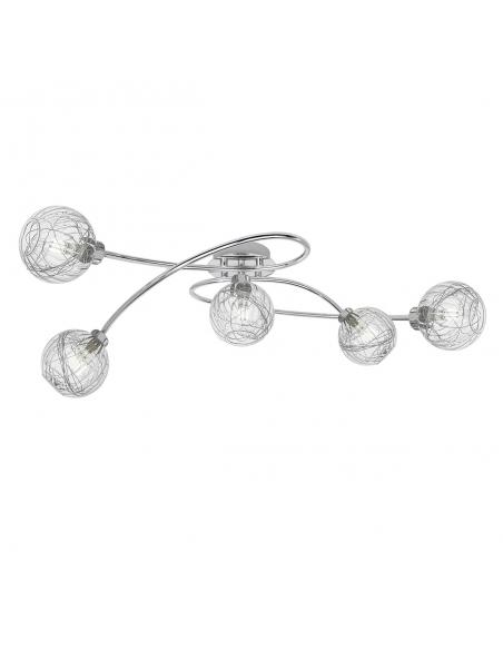5L ROLO CHROME CEILING LIGHT 5 X 40W G-9