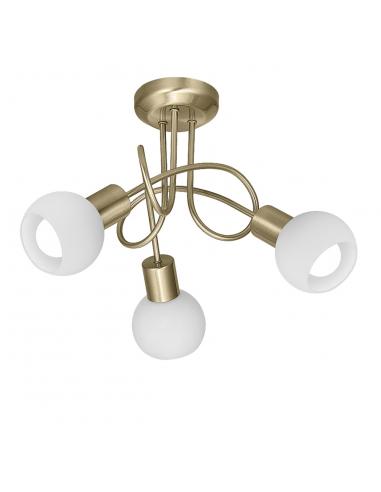 3L OPAL LEATHER CEILING LIGHT 3 X 40W E-14