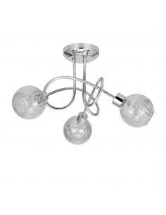 3L ROLO CHROME CEILING LIGHT 3 X 40W G-9