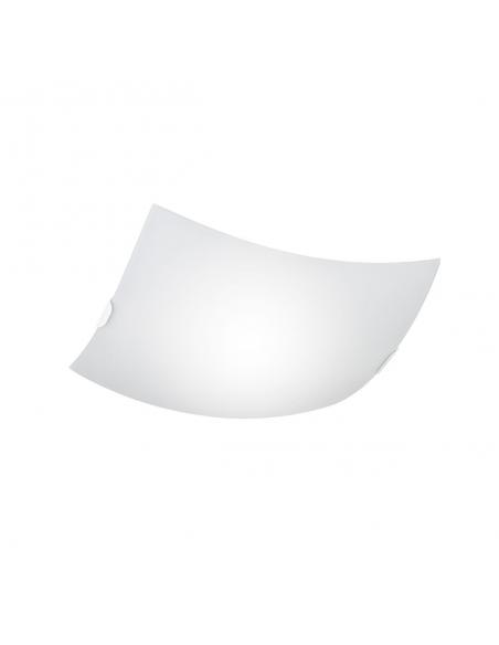 NOMAD SQUARE WHITE CEILING LIGHT 2 X 60W E-27 - 30CM