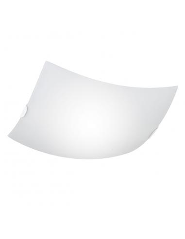 NOMAD SQUARE WHITE CEILING LIGHT 3 X 60W E-27 - 40CM