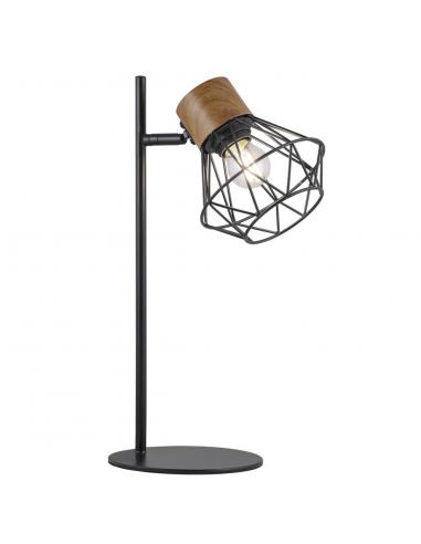 ANTIBES BLACK-WOOD TABLE LAMP 1 X 60W E-27